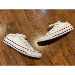 Converse Chuck Taylor All Star Low White Sneakers 3.5M 5.5W - Classic Canvas